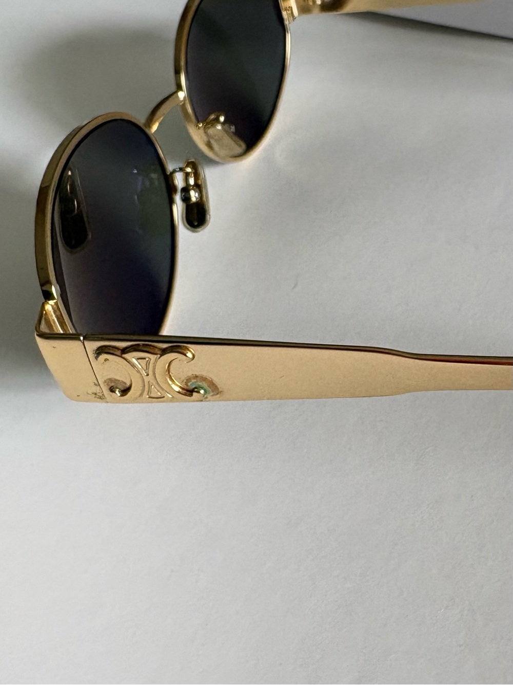 Celine Triomphe Metal Oval 01 Sunglasses - Picture 5 of 9